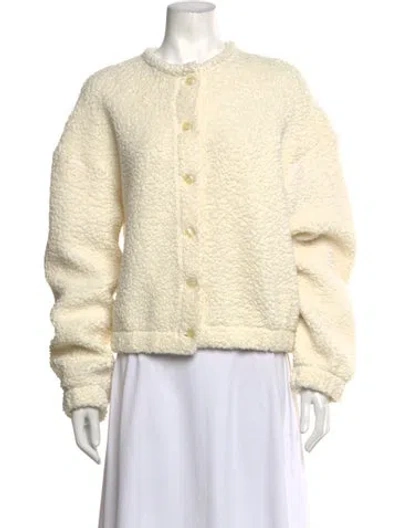 Pre-owned Leset Wool Crew Neck Sweater In Neutrals