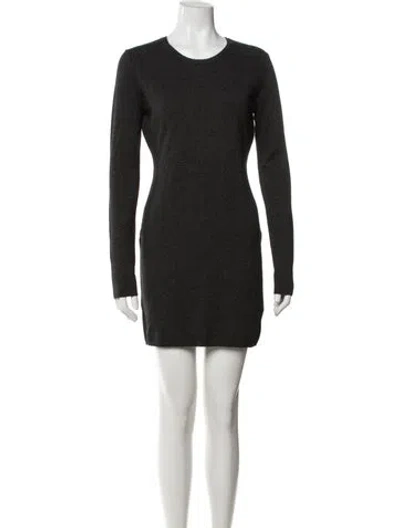 Pre-owned Leset Wool Mini Dress W/ Tags In Gray