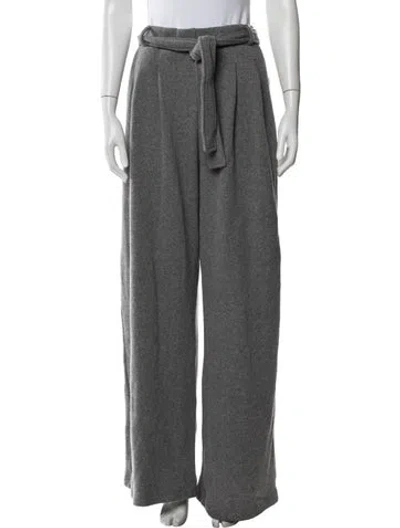 Pre-owned Leset Wool Pants In Grey