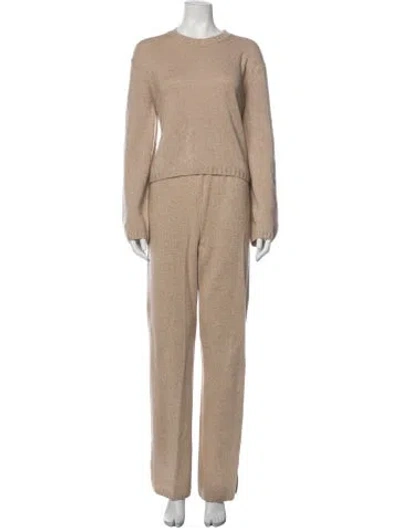 Pre-owned Leset Wool Pantsuit In Neutrals