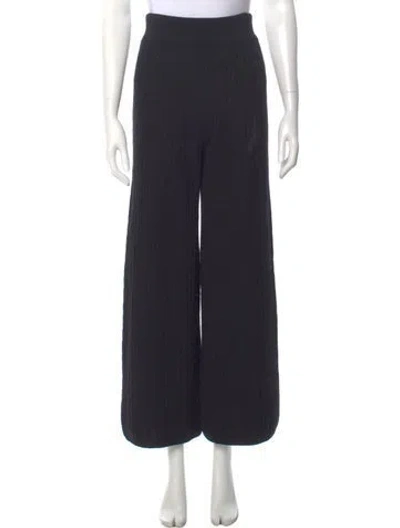 Pre-owned Leset Wool Straight Leg Pants In Black
