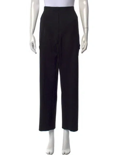 Pre-owned Leset Wool Straight Leg Pants In Black