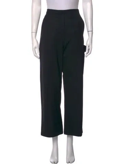 Pre-owned Leset Wool Straight Leg Pants In Black