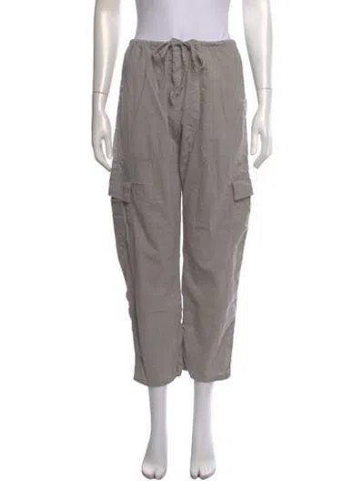 Pre-owned Leset Wool Straight Leg Pants In Grey