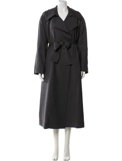 Pre-owned Leset Wool Trench Coat In Gray
