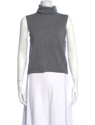 Pre-owned Leset Wool Turtleneck Sweater In Grey