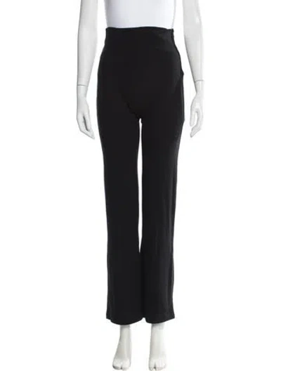 Pre-owned Leset Wool Wide Leg Pants In Black