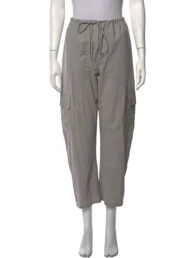 Pre-owned Leset Wool Wide Leg Pants In Grey