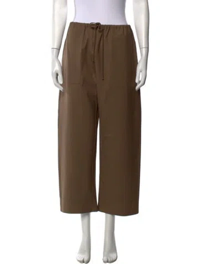 Pre-owned Leset Wool Wide Leg Pants In Neutrals