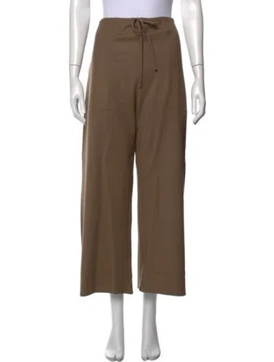 Pre-owned Leset Wool Wide Leg Pants In Neutrals