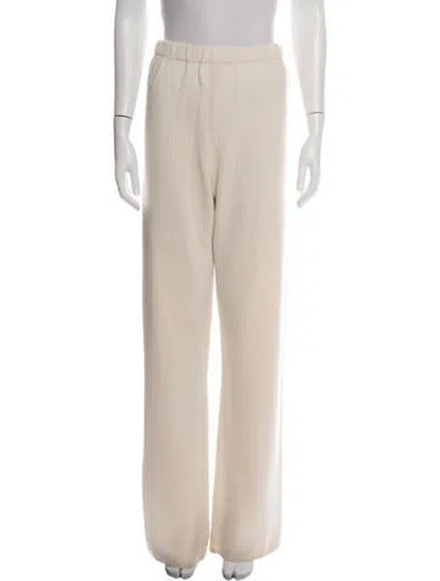 Pre-owned Leset Wool Wide Leg Pants In Neutrals