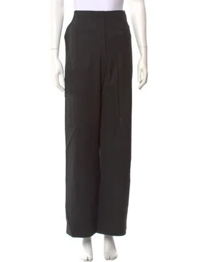 Pre-owned Leset Wool Wide Leg Pants W/ Tags In Black