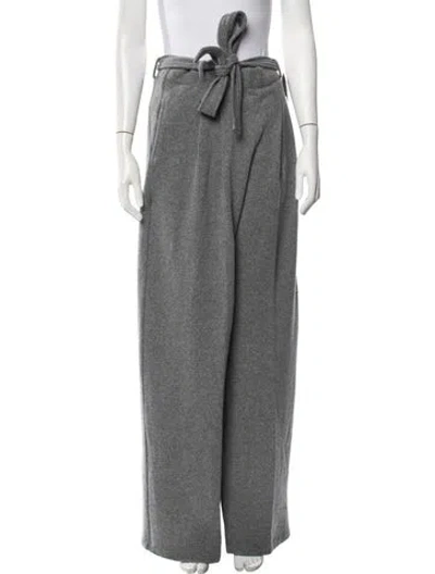 Pre-owned Leset Wool Wide Leg Pants W/ Tags In Gray