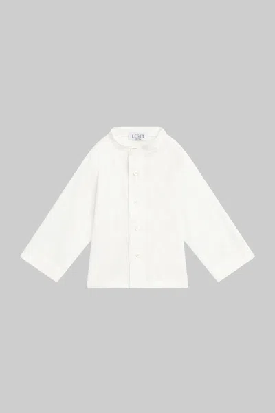 Leset Yoko Bebe Collarless Shirt In White