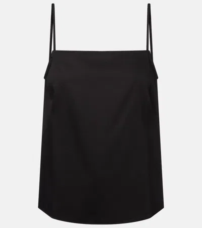 Leset Yoko Cotton Top In Black