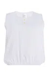 Leset Yoko Cotton Top In White