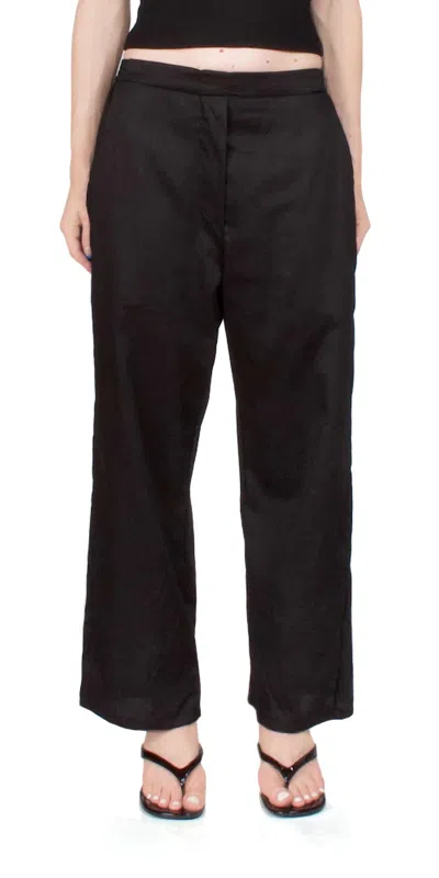 Leset Yoko Crop Painter Pant In Black