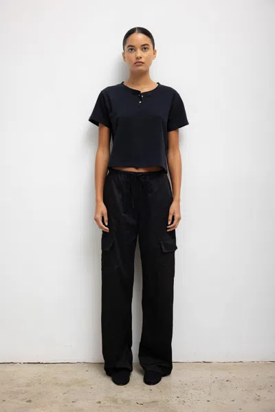 Leset Yoko Drawstring Trouser In Black