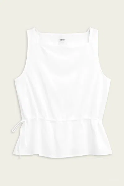Leset Yoko Drawstring Tank In White
