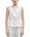 Leset Yoko Drawstring Tank In White