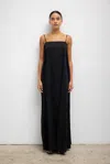 Leset Yoko Maxi Dress In Black