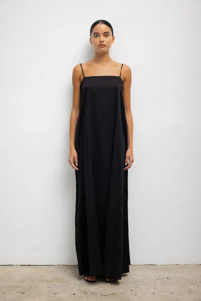 Leset Yoko Maxi Dress In Black