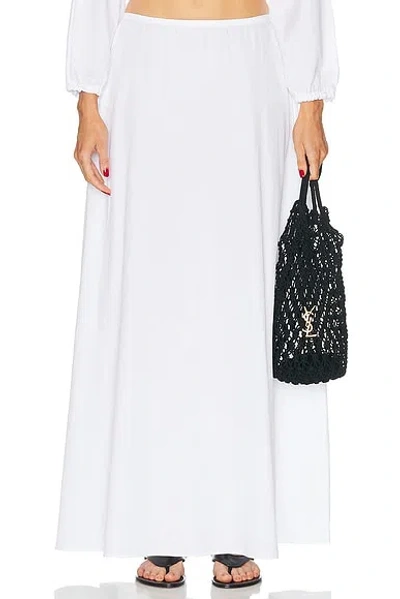 Leset Yoko Maxi Skirt In White