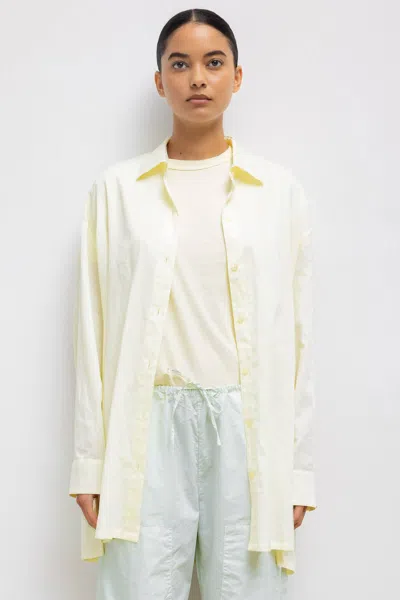 Leset Yoko Oversized Button Down In Chapel