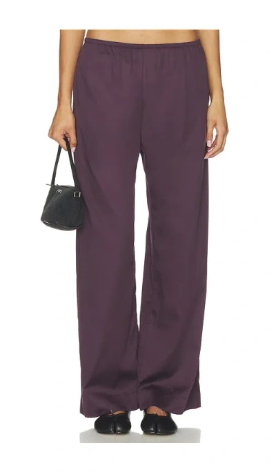 Leset Yoko Pocket Pant In Purple