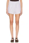 Leset Yoshi Boxer Short In Parchment & Pinot Stripe