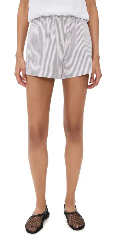 Leset Yoshi Boxer Shorts Parchment/pinot Stripe
