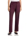 Leset Yoshi Striped Cotton-blend Drawstring Pants In Pink