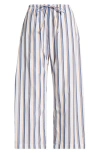 Leset Yoshi Stripe Cotton Blend Drawstring Pants In Multi