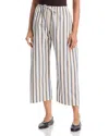 Leset Yoshi Stripe Cotton Blend Drawstring Pants In Multi