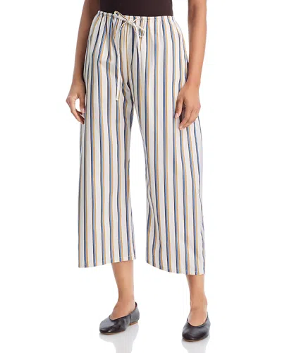 Leset Yoshi Stripe Cotton Blend Drawstring Pants In Multi