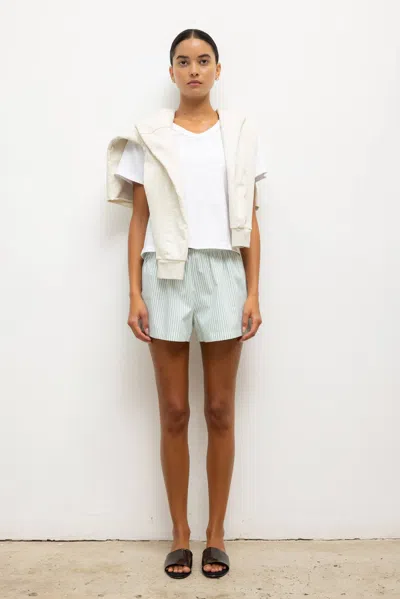 Leset Yoshi Stripe Summer Short In Blue