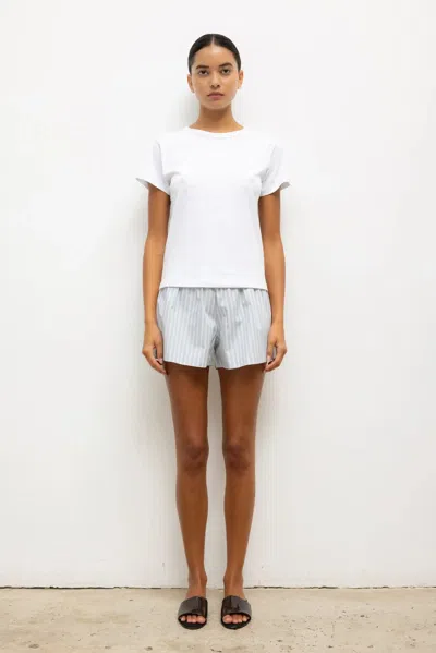 Leset Yoshi Stripe Summer Short In Gray