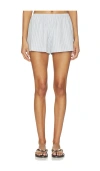 Leset Yoshi Stripe Summer Short In Blue