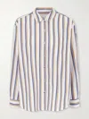 Leset Yoshi Stripe Classic Oversized Button Down In White