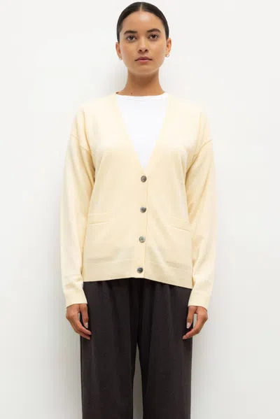 Leset Zoe Long V Cardigan In Brown