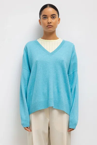 Leset Zoe V Neck In Caribbean