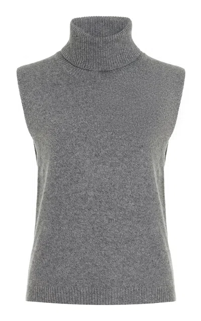 Leset Zoe Wool-cashmere Turtleneck Sweater In Grey