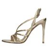 Lesilla Sandals Golden In Oro Metallici E Grigi
