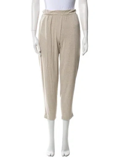 Pre-owned Lesjour Straight Leg Pants In Neutral