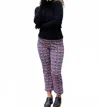 Lesley Evers Audrey Pant In Fioretta In Multi