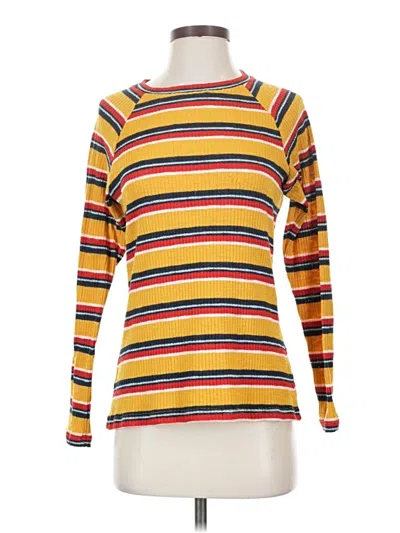 Pre-owned Lesley Evers Pullover Sweater In Yellow