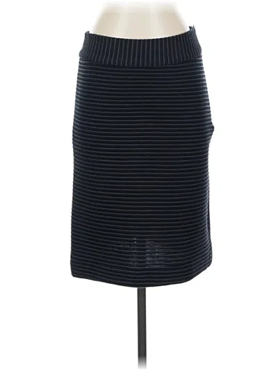 Pre-owned Lesley Evers Wool Skirt In Black