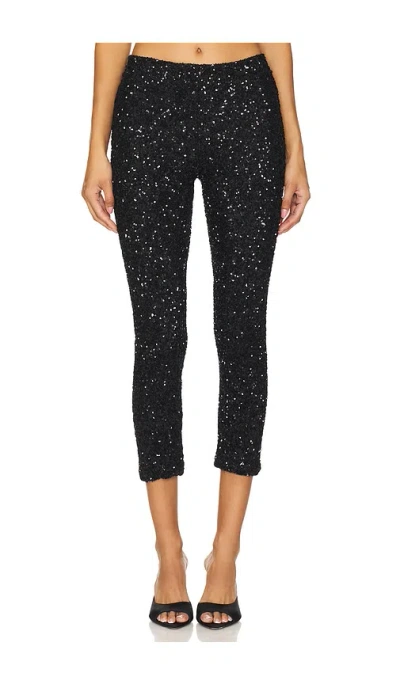 Leslie Amon Capri Leggings In Black