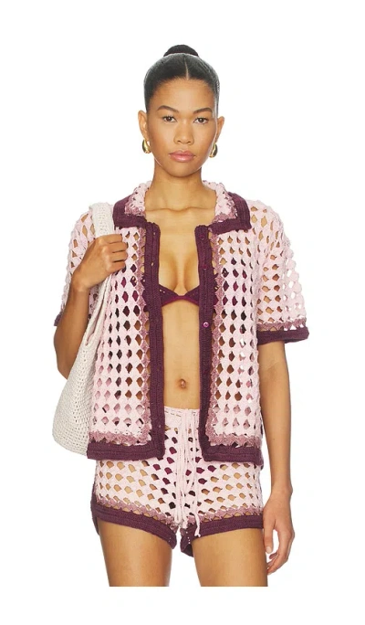 Leslie Amon Garis Shirt In Brown