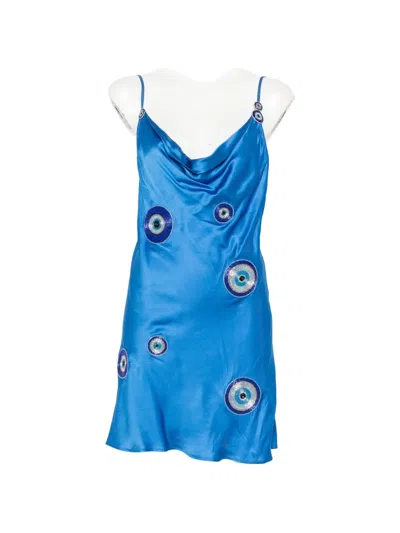 Leslie Amon La Galli Bead-embellished Dress In Multi